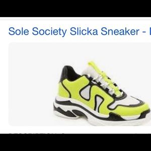 Sole Society So Slicka Smeakers, Size 7 Med